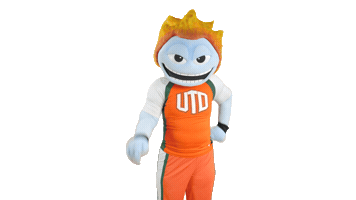 Number One Mascot Sticker by UT Dallas