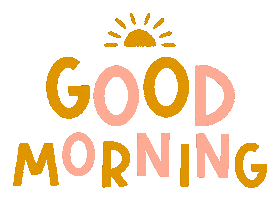 Good Morning Pink Sticker