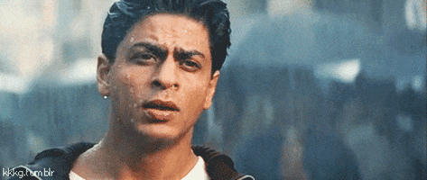 Raining Shah Rukh Khan GIF