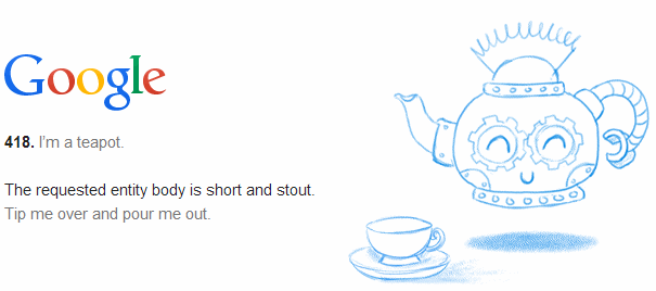 Image result for i'm a teapot error