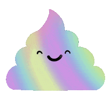 Rainbow Poop Sticker