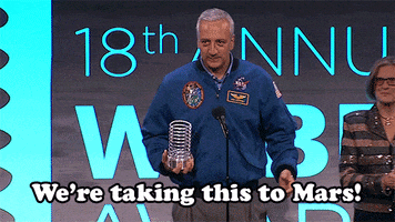 mars astronaut GIF by The Webby Awards