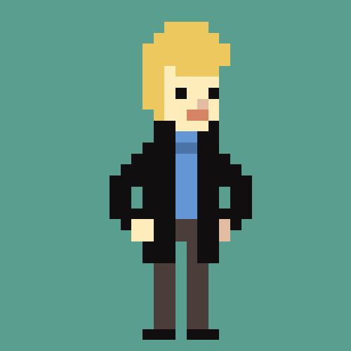 David Bowie Pixel Art GIF