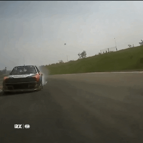 Car Overtake GIF by World RX - FIA World Rallycross Championship