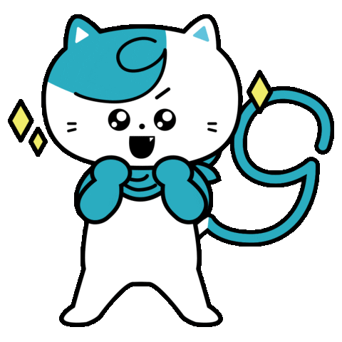 Happy Cat Sticker by graph Co.,Ltd.