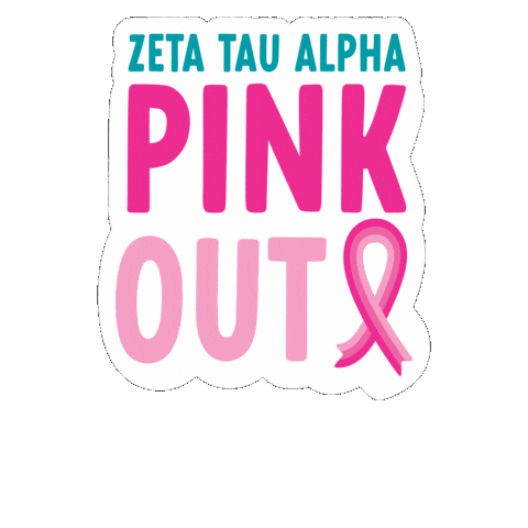 Think Pink Zeta Sticker by ztafraternity