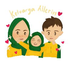 Family Hijab Sticker by Allerin Indonesia