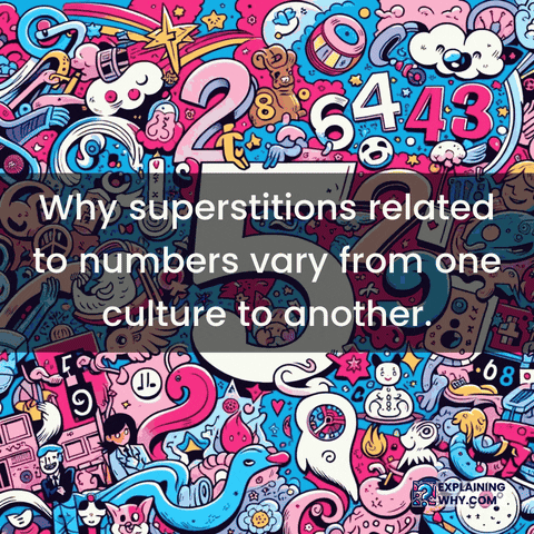 Superstitions Numbers Cultural Variability Interpretations Sociology Psychology GIF by ExplainingWhy.com