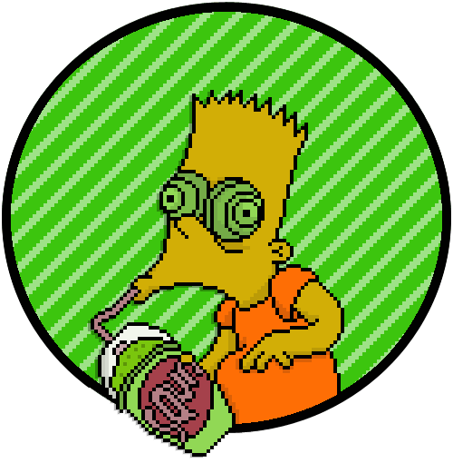 the simpsons drinking STICKER