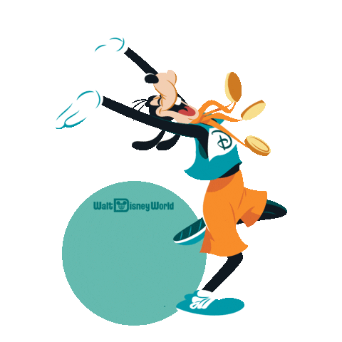 Race Goofy Challenge Sticker by Disney Sports