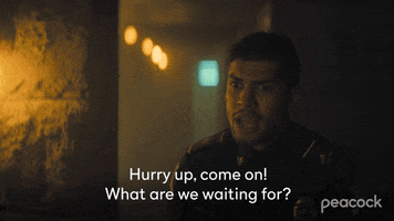 Lets Go Waiting GIF by PeacockTV