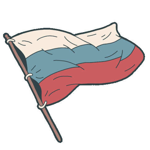 Russia - Russian Flag - Sticker