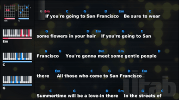 Utab guitar lyrics san francisco chord GIF