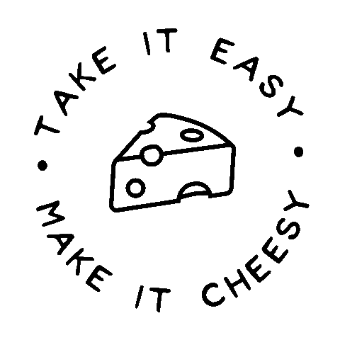 Take It Easy Chill Sticker by Little Qualicum Cheeseworks