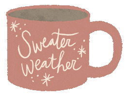 Sweater Weather Coffee Sticker by Karin - iknit2purl2