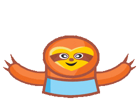 Sloth Yes Sticker by M Dee Iverson