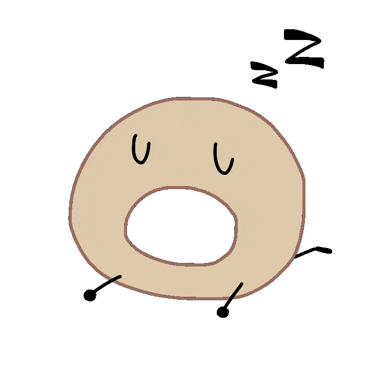 Sleepy Donut Sticker