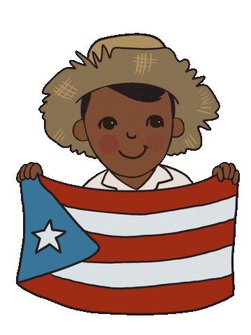 Puerto Rico Flag Sticker by Alejandra Baiz