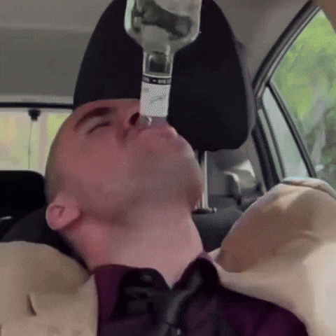 Sad Drinking Water GIF