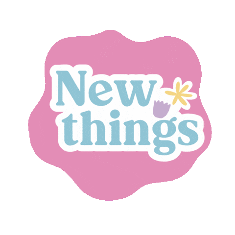 New Things Sticker by Poco Posy