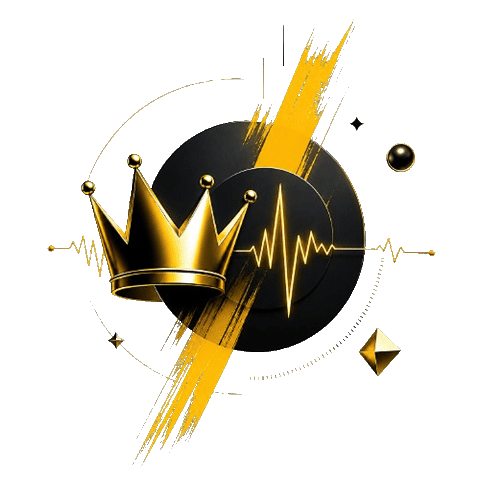 Black And Gold Sticker
