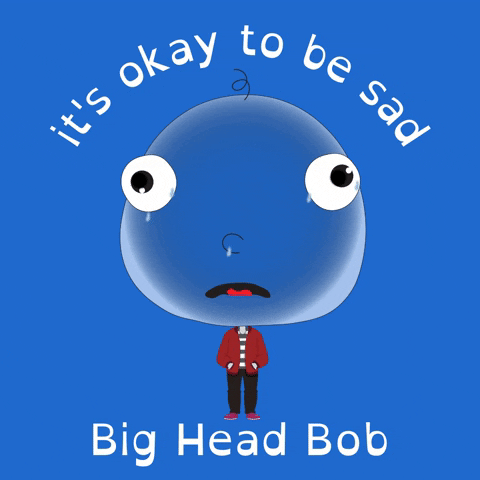 Sad Big Head GIF by BigHeadBob.com