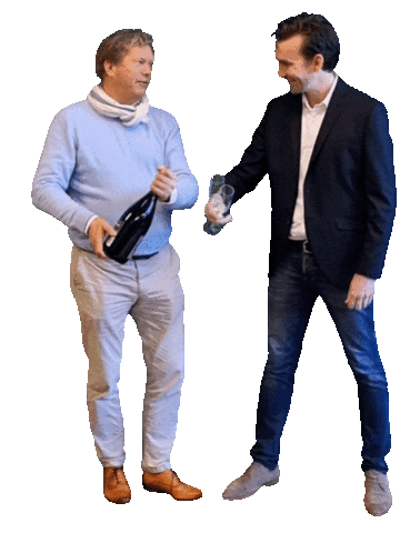 Samen met de makelaar Sticker