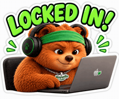 Serious Locked In GIF by Happilo