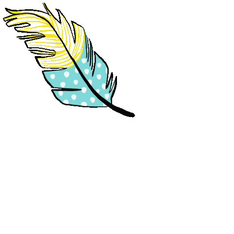 Feather Leicht Sticker by byjohannafritz