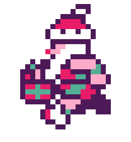 Christmas Pixel Sticker by Paul Layzell