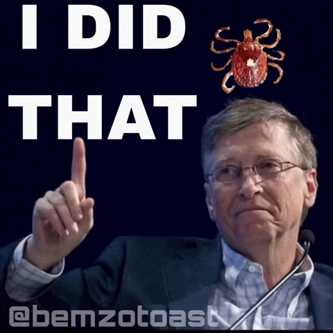 Tick Bill Gates GIF