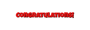 Congratulations Sticker