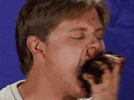 Tim And Eric Stuffing Face GIF