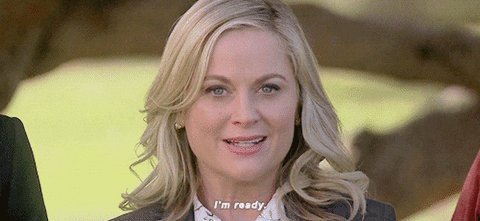  parks and recreation parks and rec amy poehler leslie knope im ready GIF