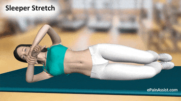 benefits of sleeper stretch GIF by ePainAssist