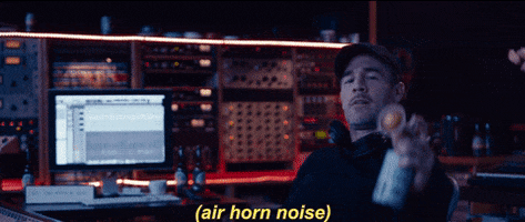 james van der beek airhorn GIF by Diplo
