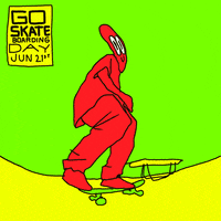 Cartoon Skate GIF by GIPHY Studios Originals