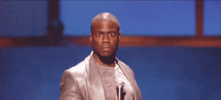 Smivenbiven stare attention say what? GIF