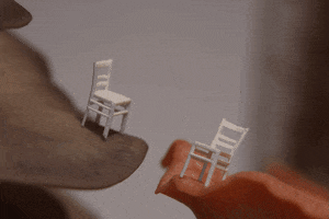 srkaito kiss growing fungi chairs GIF