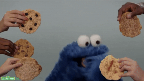 cookie monster eating GIF by Sesame Street