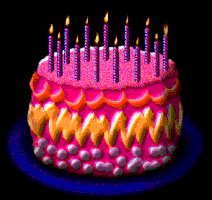 Animated Birthday Cake GIF