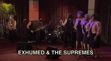 performance exhumed and the supremes GIF by The Eric Andre Show