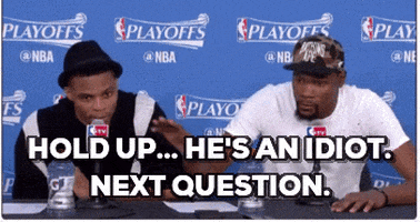 kevin durant idiot GIF