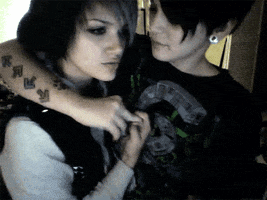 lesbian gay couple lesbian emo GIF