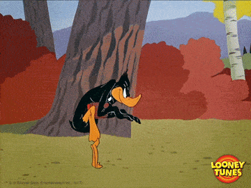 Giphy - Sneaking Out Daffy Duck GIF by Looney Tunes