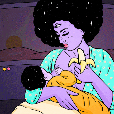 Giphy - melinda gates breastfeeding GIF by Robin Eisenberg