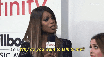 Why Do You Want To Talk To Me Laverne Cox GIF by Billboard Music Awards