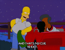 walk away homer simpson GIF