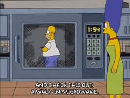 homer simpson microwave GIF