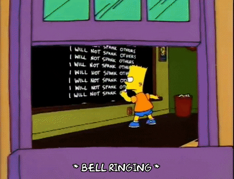 Spanking Season 3 GIF by The Simpsons
